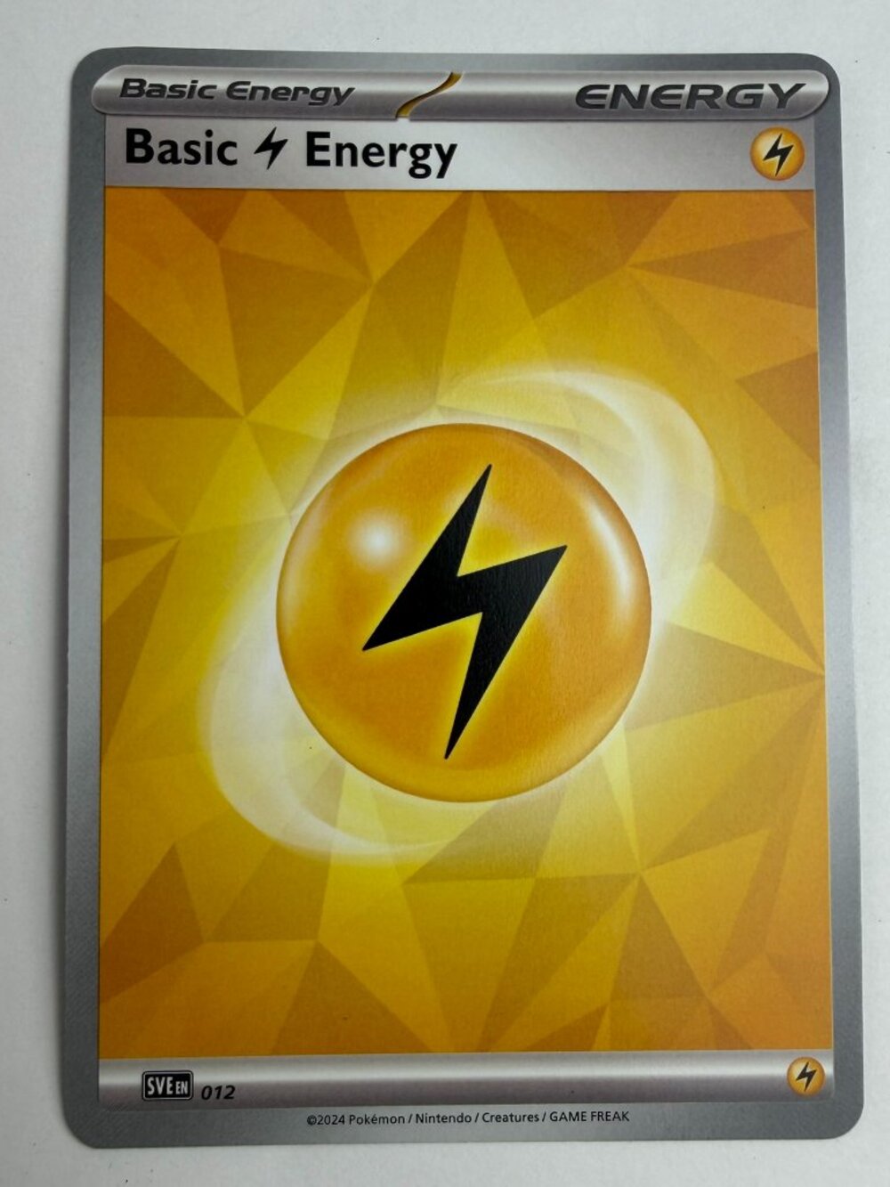 Basic Lightning Energy 012 Sve: Scarlet & Violet Energies Regular